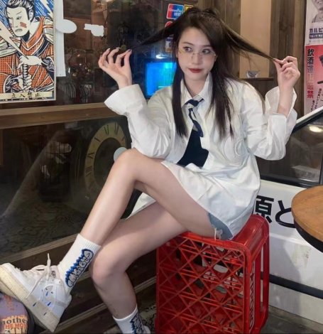 那就分享一个美女同时的照片吧